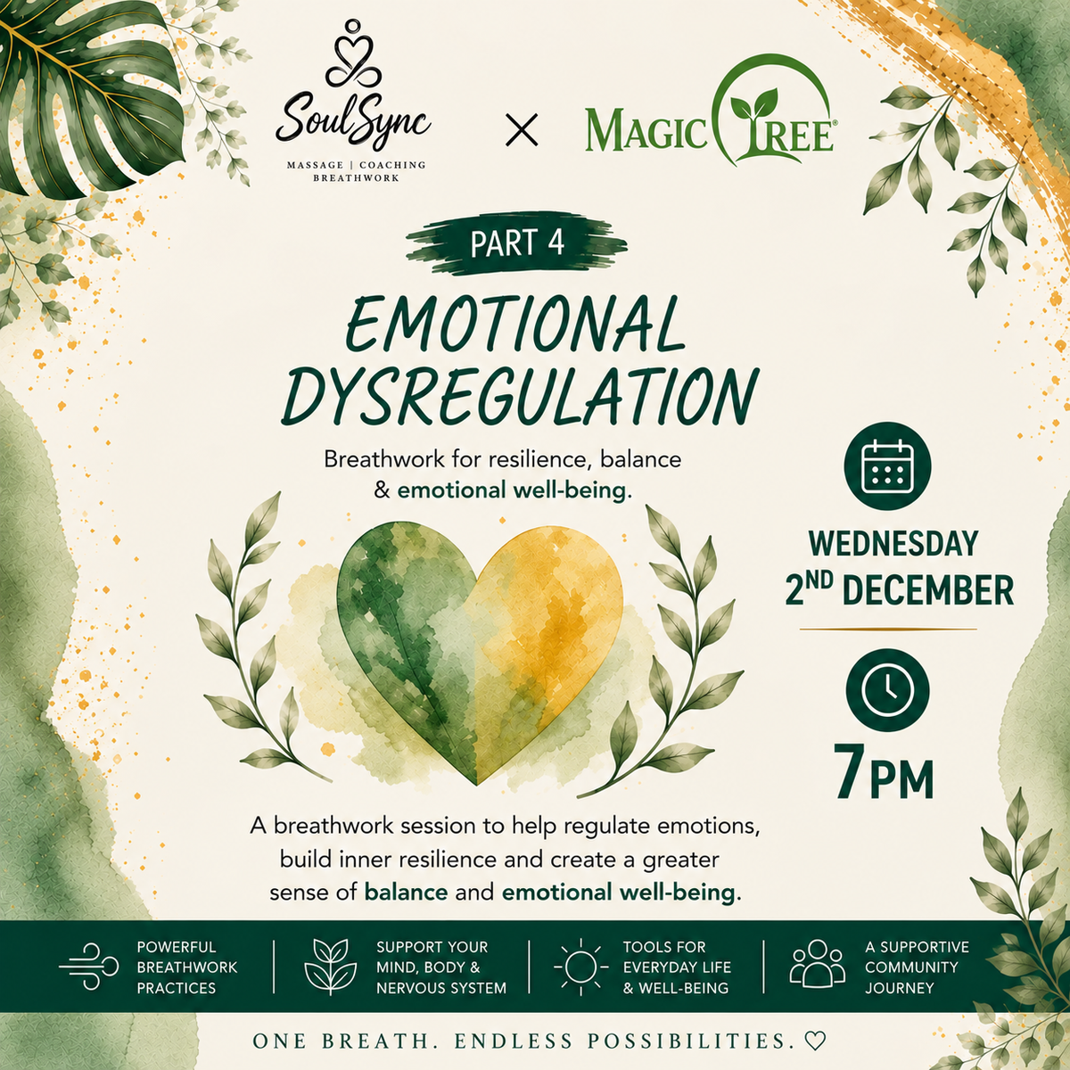 Breathwork Summer Season Session 4 - Emotional Regulation