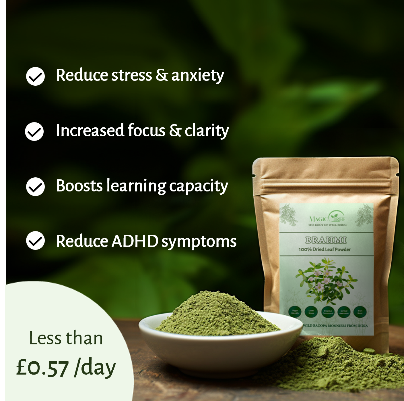 Brahmi Leaf Powder Deluxe