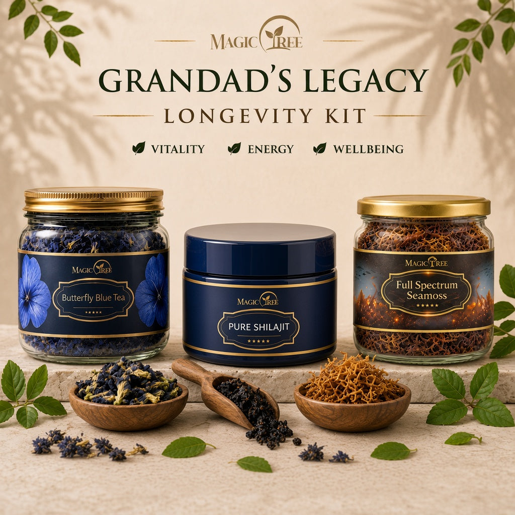 The Grandad Kit – Butterfly Blue Tea, Shilajit and Sea Moss
