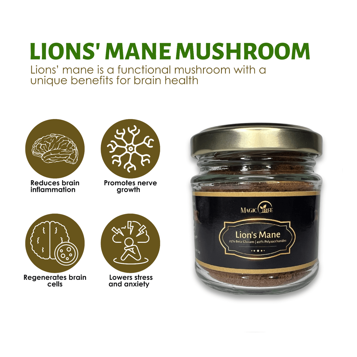 Deluxe Lions Mane Mushroom Extract